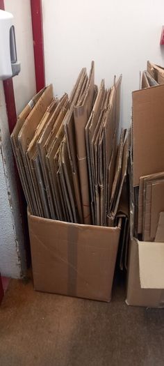 cardboard boxes mixed lot