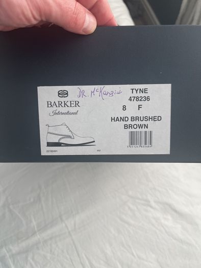 barker size 8 brown boot