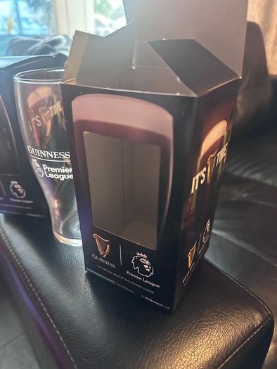 2 x 2025 Guinness premier league pint glasses