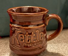 Vintage Ceramic Kettle Restaurant Mug