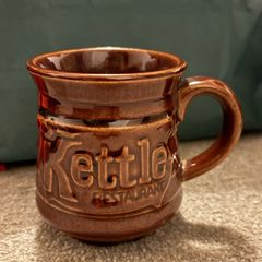 Vintage Ceramic Kettle Restaurant Mug