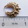 Victorian 9CT Gold  375 Earrings 13mm Spike Creole Hoops Gypsy Vintage 1,7g Image 10