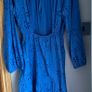 H&M Blue Backless Borderie Anglaise Midi dress Size Small BNWT Image 3