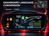 Toyota Aqua Facelift Dashboard Language Conversion 2017-2021