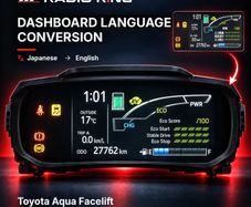 Toyota Aqua Facelift Dashboard Language Conversion 2017-2021