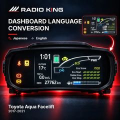 Toyota Aqua Facelift Dashboard Language Conversion 2017-2021
