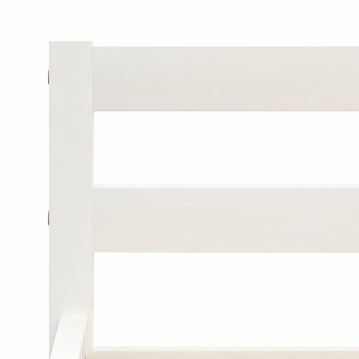 Bed Frame White Solid Pine Wood 140x200 cm