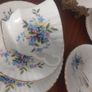 Beautiful Vintage Royal Windsor Fine Bone China 12 Piece Teaset for Four in a Beautiful Blue Floral Pattern, Pattern Number 3129/12 with Optional Extras Image 5