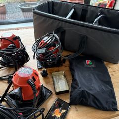 3x 800W Tungsten Video Lights in Case