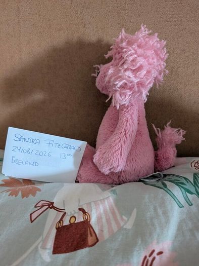 Jellycat Small Pink Bashful Poodle