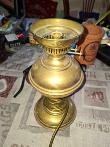 Beautiful Brass Lamp converted to electric, Postage Available