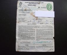 1956 Vintage Irish Driving Licence