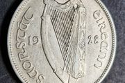 Ireland 1928 Silver Half Crown coin