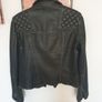 Allsaints Leather Jacket Size Uk 10 Image 5
