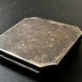 Vintage Floral Powder Compact  Silver-Tone Metal Image 10