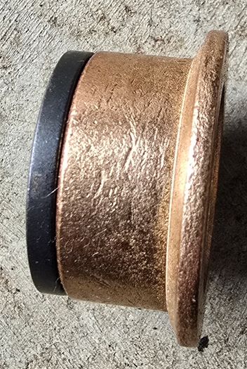 Pair (2) Oilite Flange Bushing Bronze New 7/8 ID x 1-1/8 x 5/8 Brass Bearing Bushing Shim