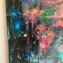 Large Original Abstract Painting Dublin Tropical Sea Seascape Surfing Theme Image 5