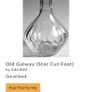 Rare Galway Crystal Old Galway star cut carafe Image 2