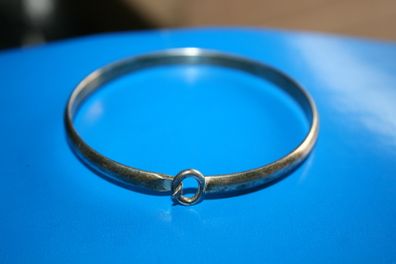Pretty Silver Plated Bangle (diameter 6cm)