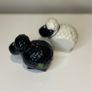 Ceramic black and white sheep salt and pepper shakers Image 3