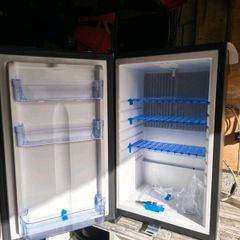 Campervan fridge.