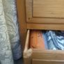 Tall timber Display Cabinet with glass door Image 5