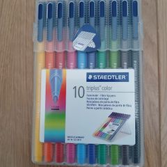 Staedtler Triplus 10 fibre tip pens