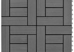 22 pcs Decking Tiles 30x30 cm 2 sqm WPC Grey