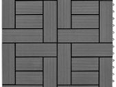 22 pcs Decking Tiles 30x30 cm 2 sqm WPC Grey