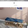 BRAND NEW Furniture Low Stool Hallway Bedroom Shoe Stools Blue Image 2