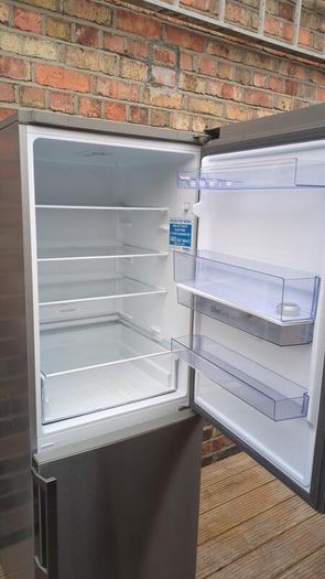 Beko Fridge Freezer with Water Dispenser - Graphite/Dark Inox - Excellent Condition