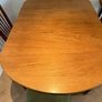 Teak table chair and bar trolley Image 6