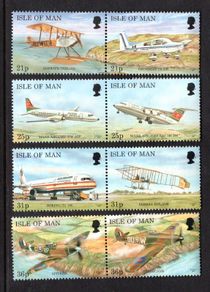 1997 Isle of Man Manx Aircraft Commemorative Stamps Mint Never Hinged (MNH)