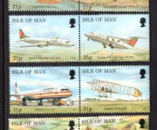 1997 Isle of Man Manx Aircraft Commemorative Stamps Mint Never Hinged (MNH)