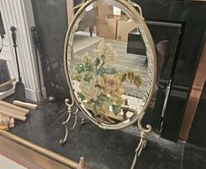 Antique fire screen