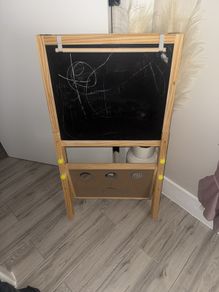 chalkboard whiteboard easel