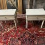 Pair of painted lockers with crackled finish from about 1970's Image 2