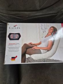 massage back and feet with heat