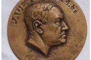 PAUL CROKAERT 1932 - Belgian lawyer &amp; politician - commemorative bronze medal (64mm diameter, 164g). A scarce medal.