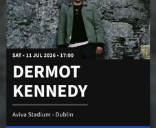 Dermot Kennedy 2 Tickets Saturday 11th July