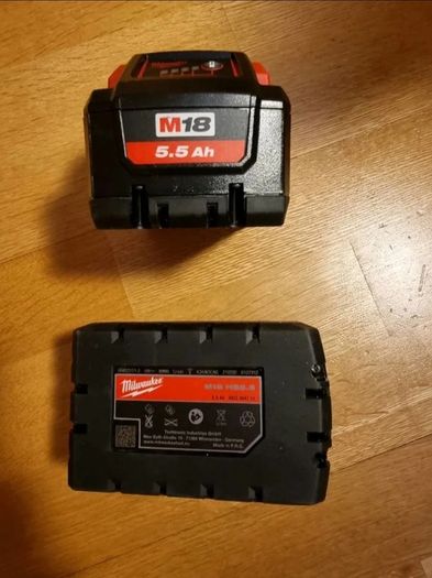 Milwaukee High Output 5.0Ah Batteries x2