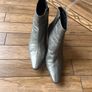 Clarke's Ladies 5/1/2 - 39 Grey Metalic Ankle Boots Image 2