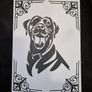 Dogs:- Labrador Blank Greeting Card Image 3