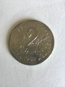 1982 France coin - 2 Francs