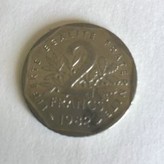 1982 France coin - 2 Francs
