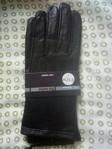 BNWT M&S Black Leather Gloves  Small