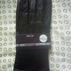 BNWT M&S Black Leather Gloves  Small