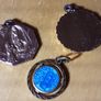 three yellow metal religious medals (m), tub 3 Image 2