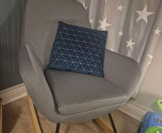 Blue Rocking Chair / Nursery Chair / Armchair