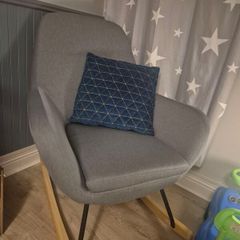 Blue Rocking Chair / Nursery Chair / Armchair